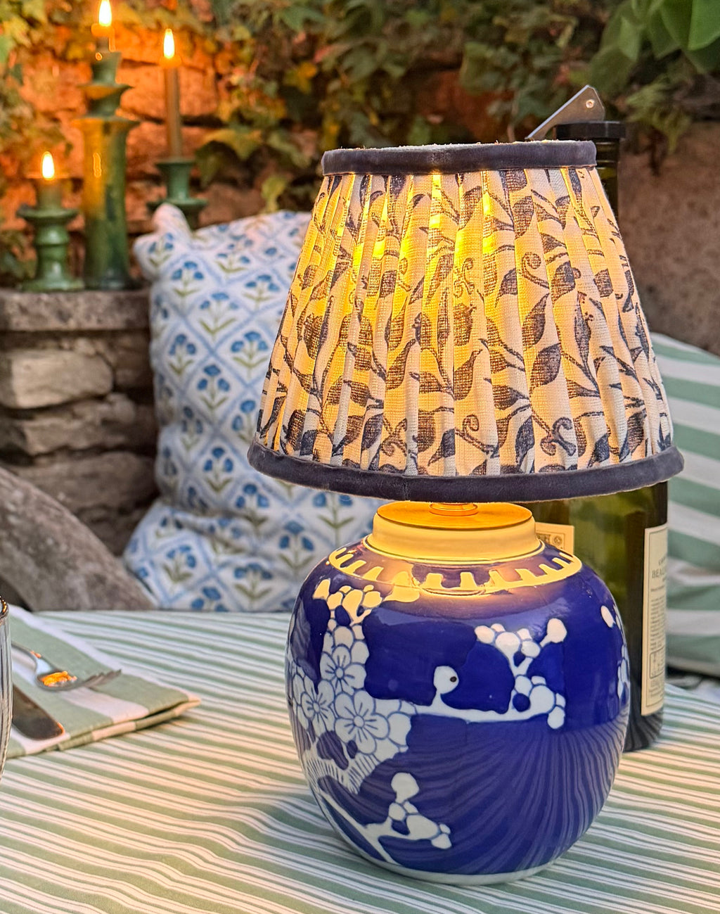 Rechargeable Prunus Ginger Jar Lamp