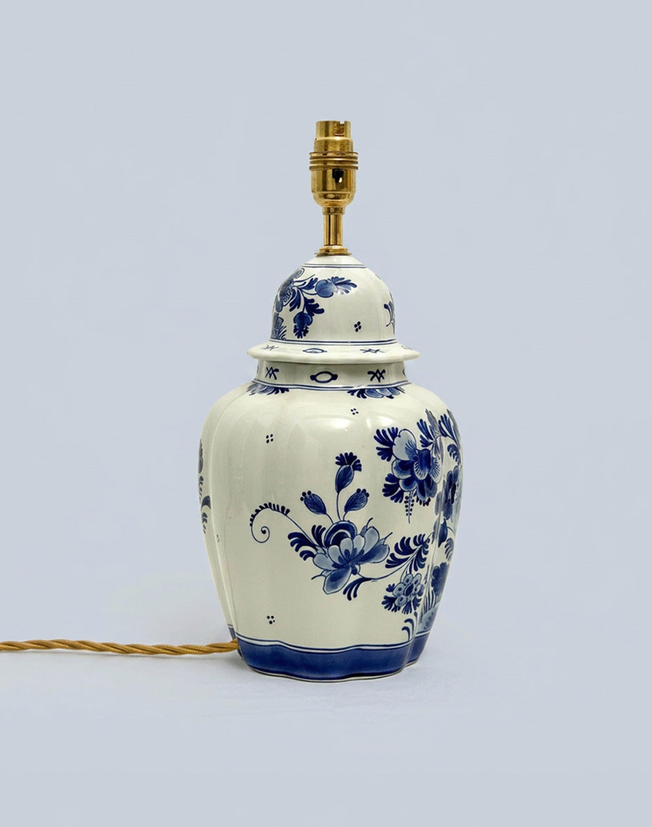 Royal Delft Porcelain Ginger Jar Lamp