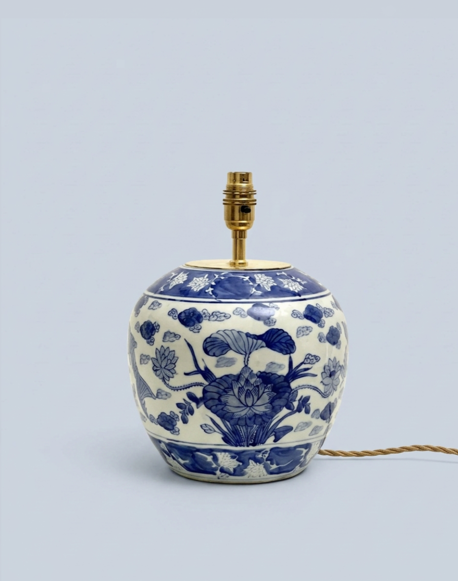 Medium Chinese Style Ginger Jar Lamp