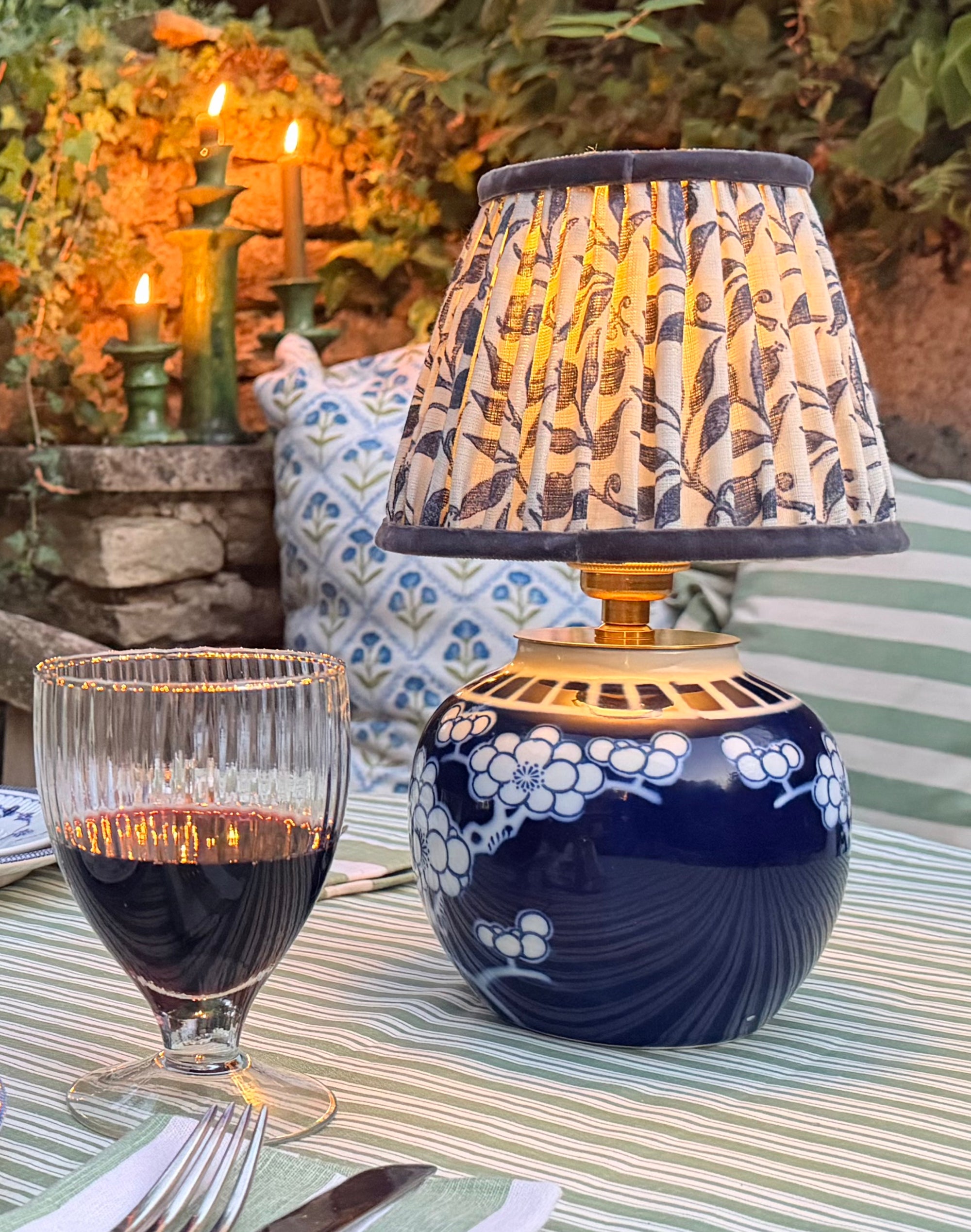 Rechargeable Prunus Ginger Jar Lamp
