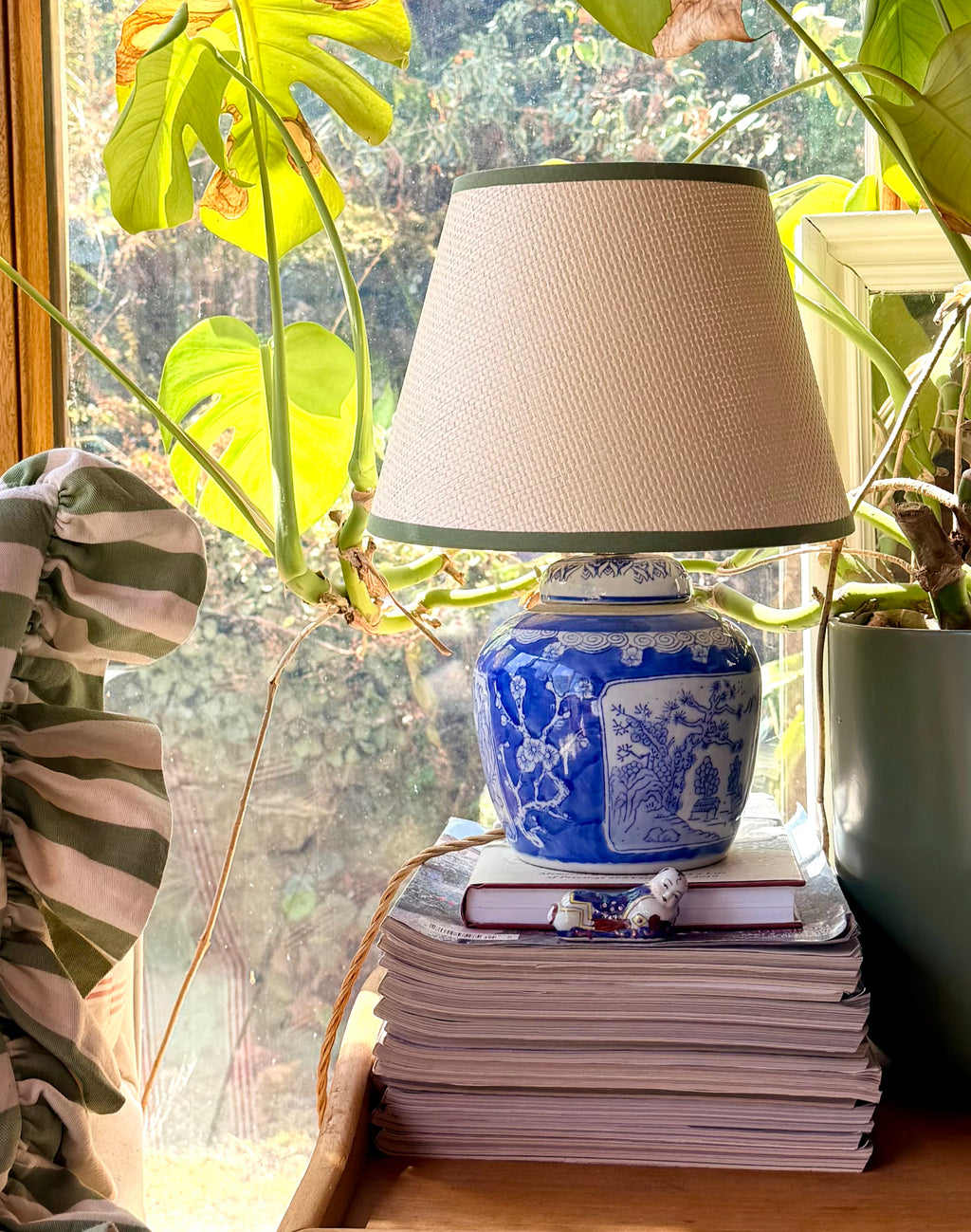 Vintage Chinese Ginger Jar Lamp