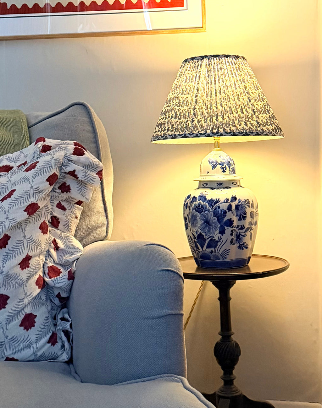 Royal Delft Porcelain Ginger Jar Lamp