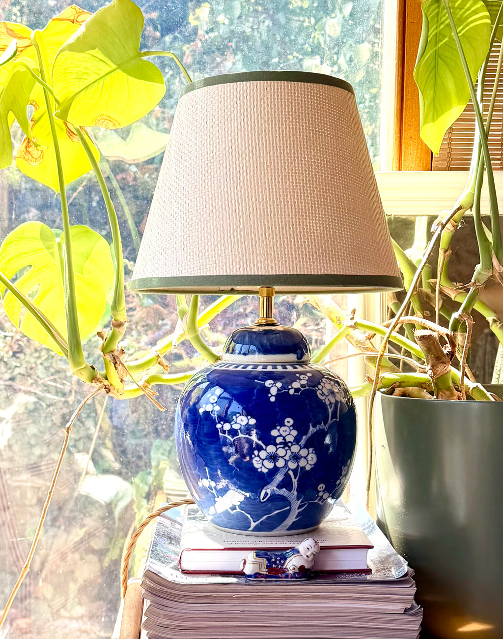 Medium Prunus Ginger Jar Lamp
