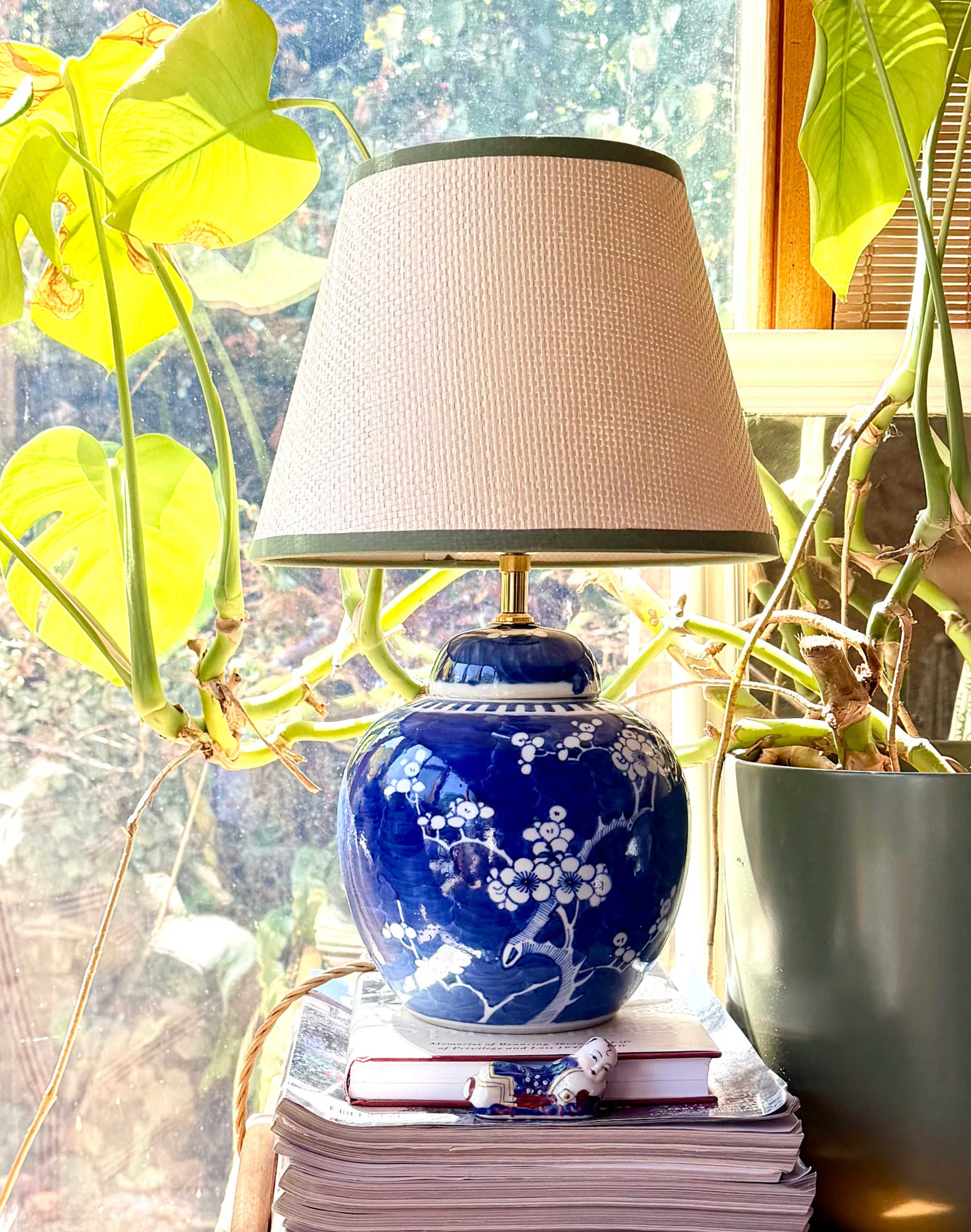 Medium Prunus Ginger Jar Lamp